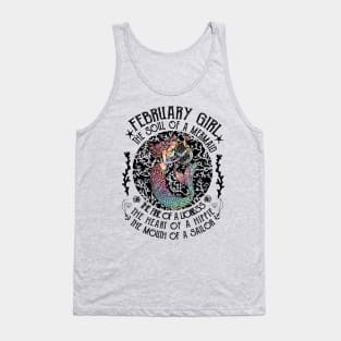 February Girl The Soul Of A Mermaid Hippie T-shirt Tank Top